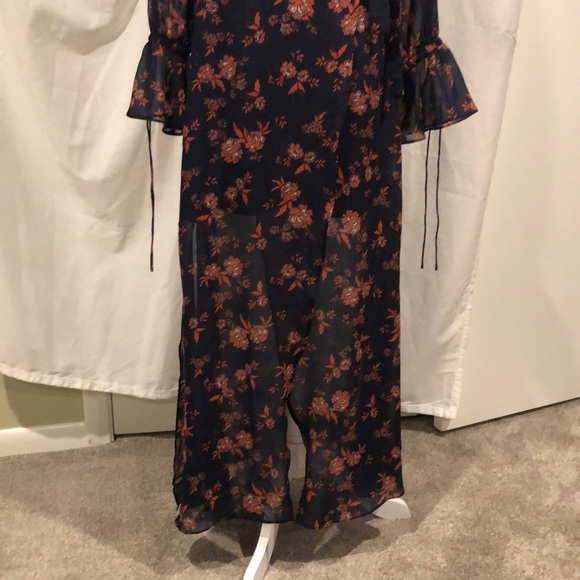 The Fifth Label Sheer Dress with navy slip - Picture 3 of 6